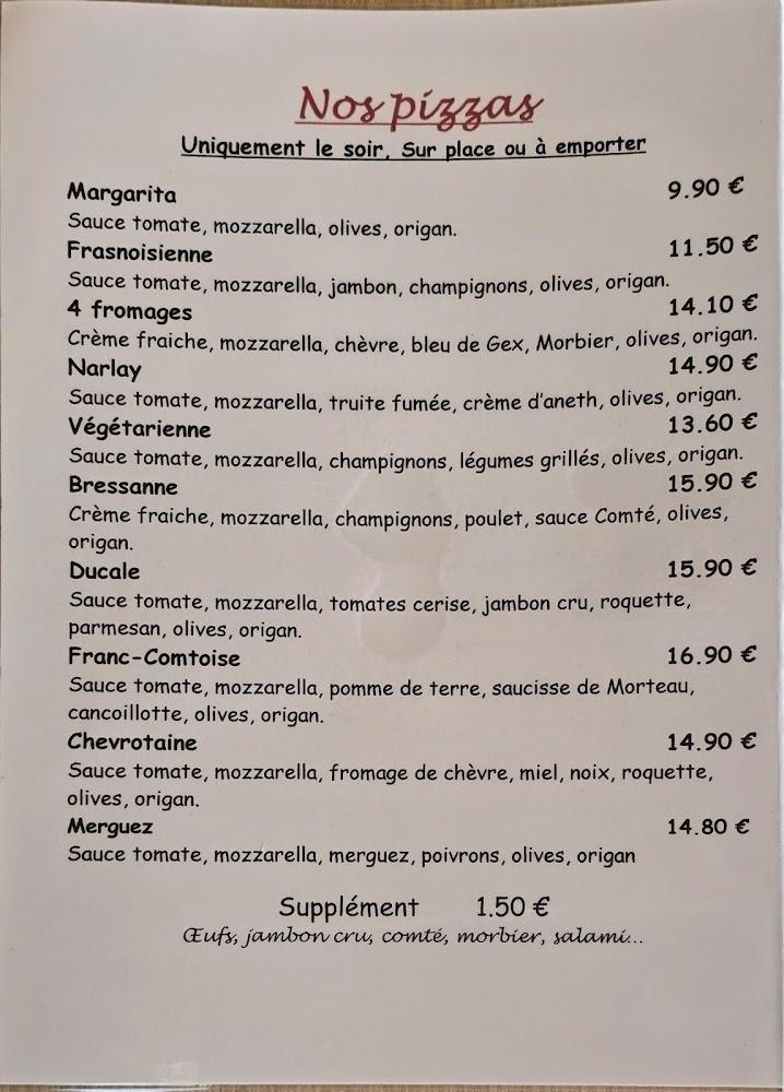 Au Narlay - Menu Image 2